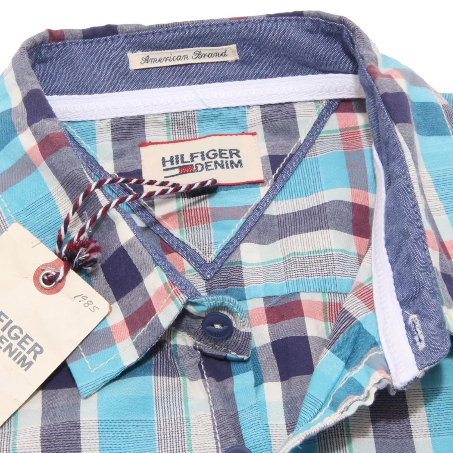 0073P camicia uomo HILFIGER DENIM manica lunga shirt men long sleeve