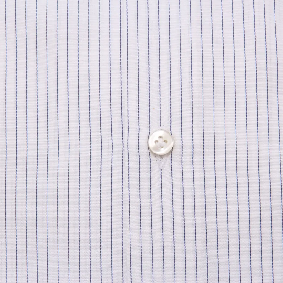 0695AE camicia uomo SARTORIA CAMPO white/blue cotton shirt men