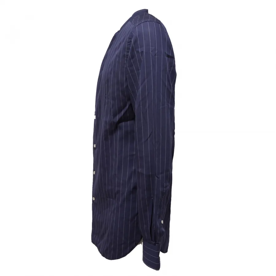 8844AB camicia uomo GUY ROVER blue/white stripes gessato shirt men