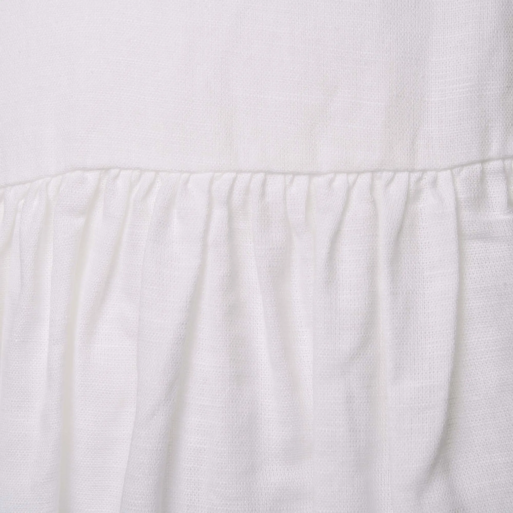 Abito Bimba In Lino Bianco