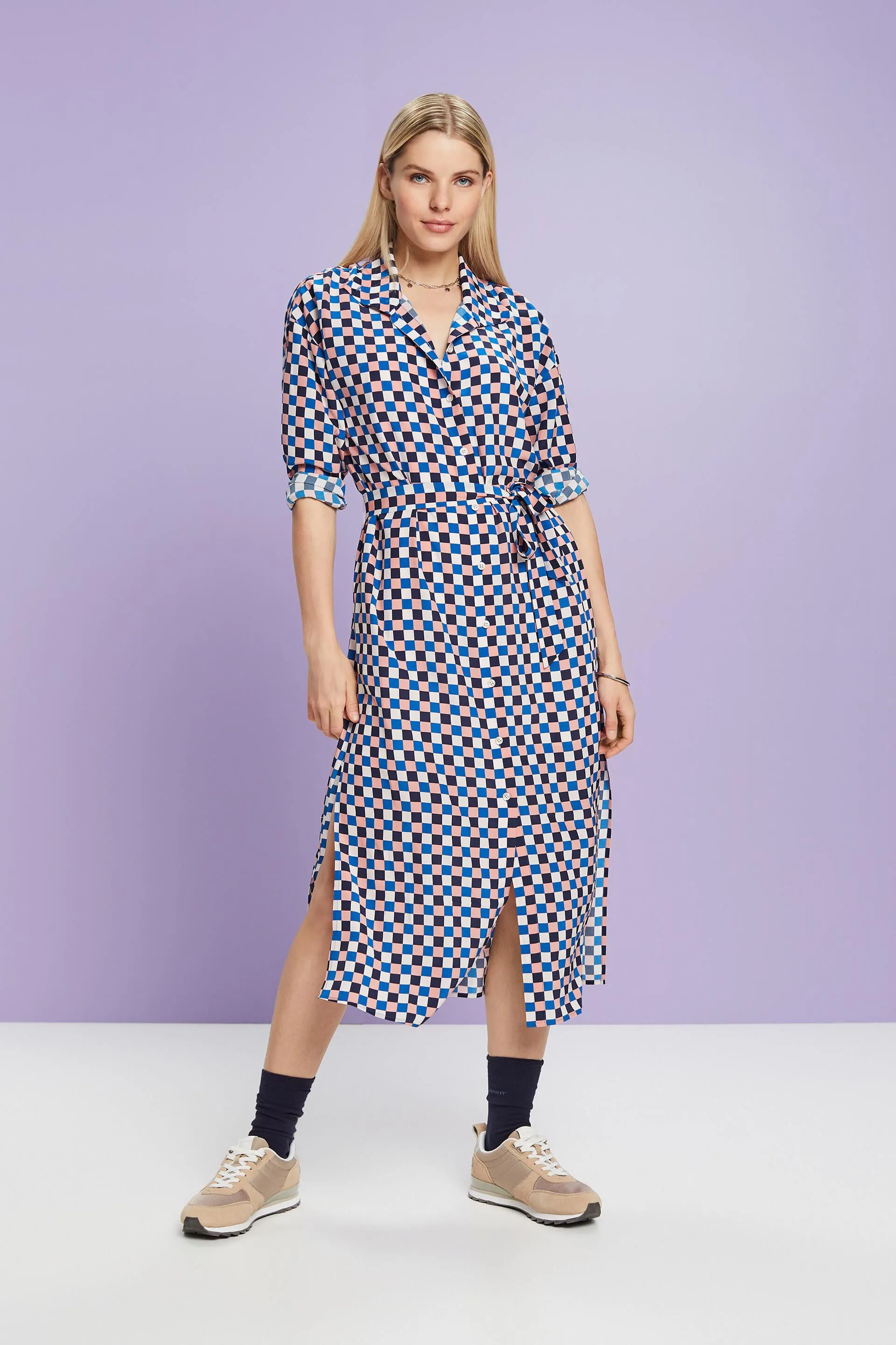 Abito camicia in seta