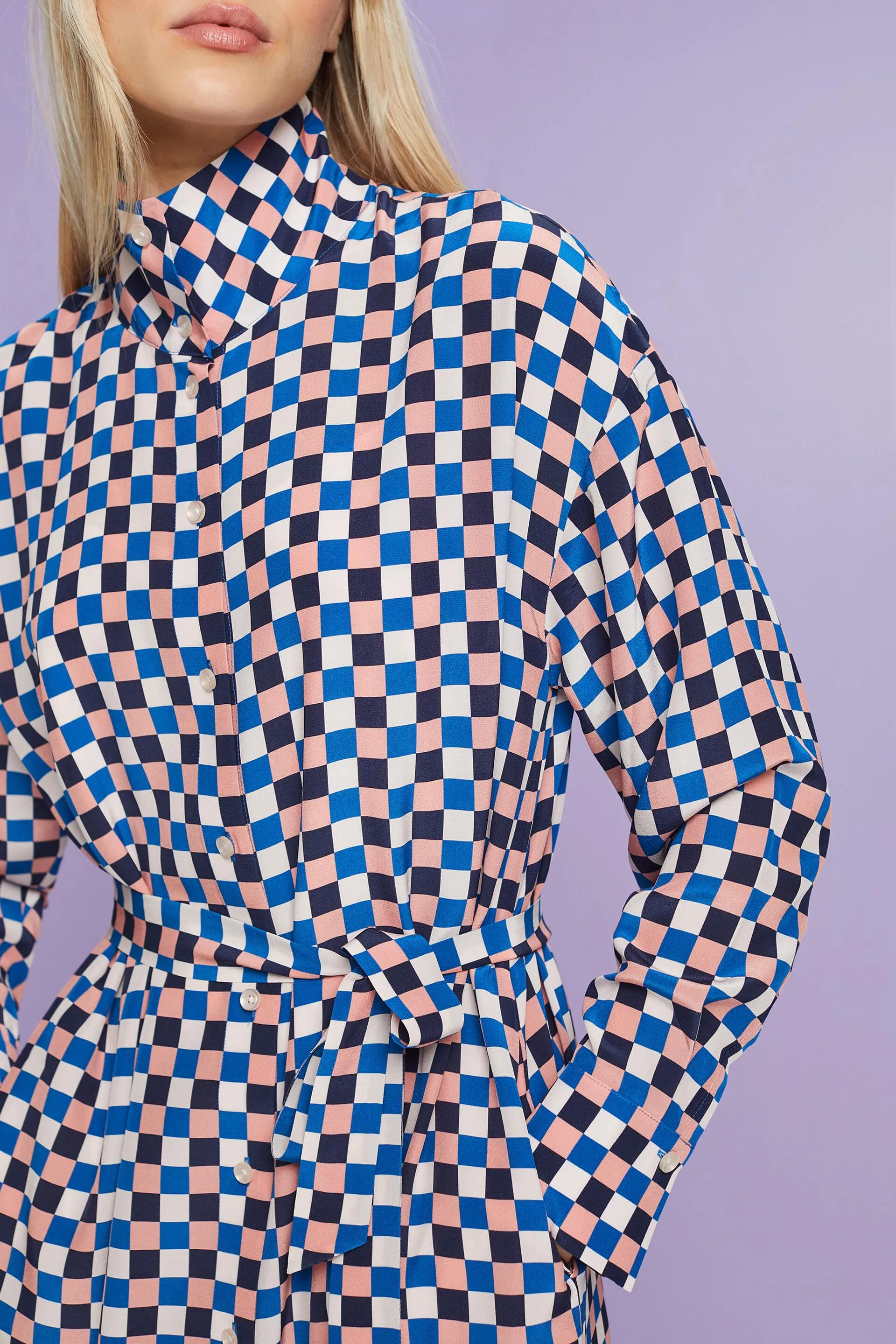 Abito camicia in seta