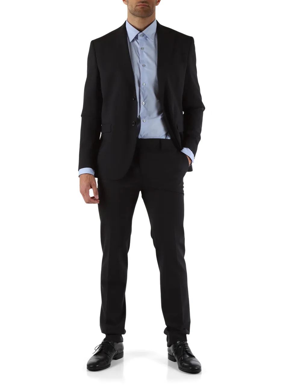 Abito due pezzi Drop 4 in lana vergine stretch MARZOTTO