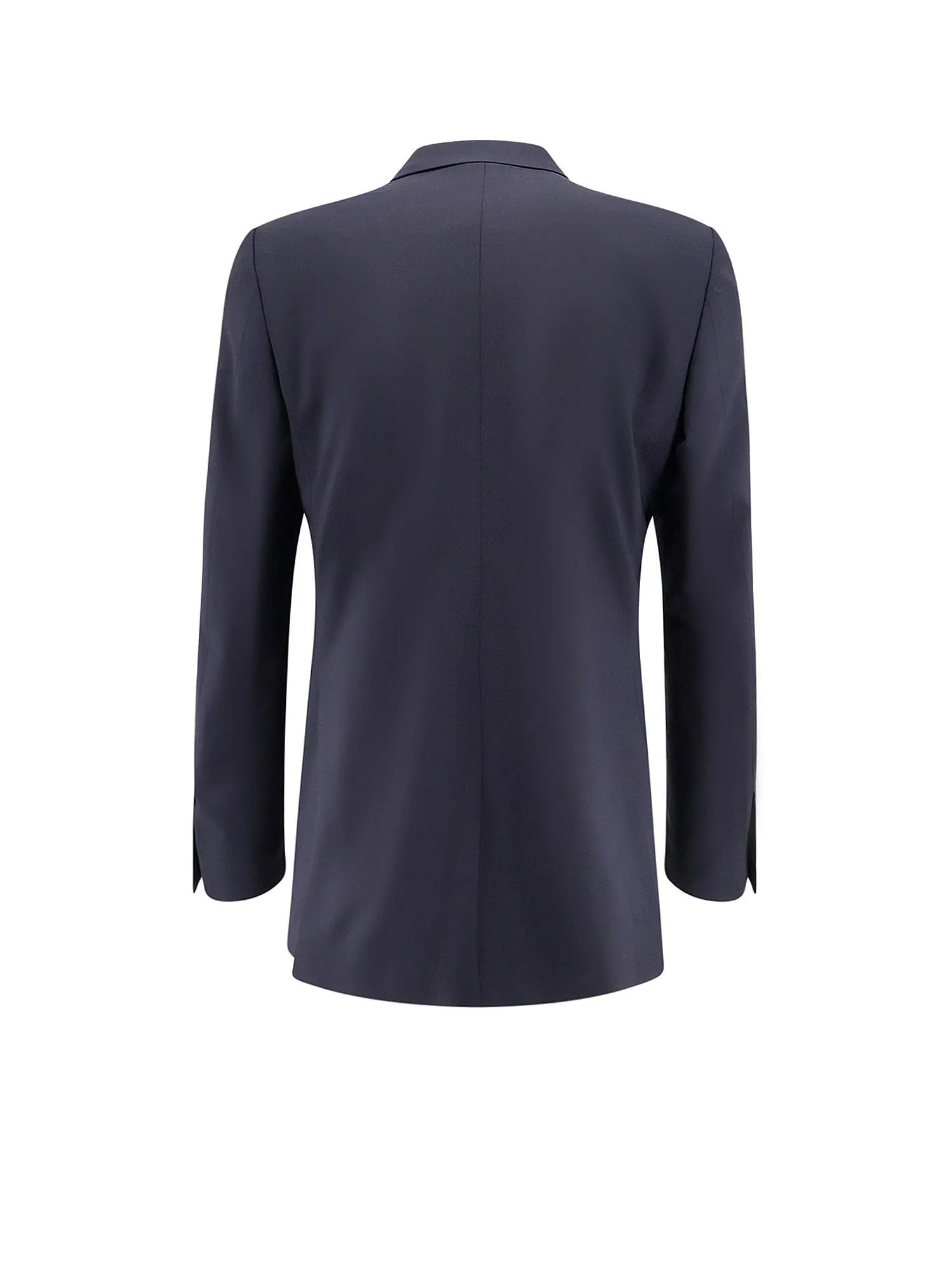 Abito in lana stretch con profili in satin