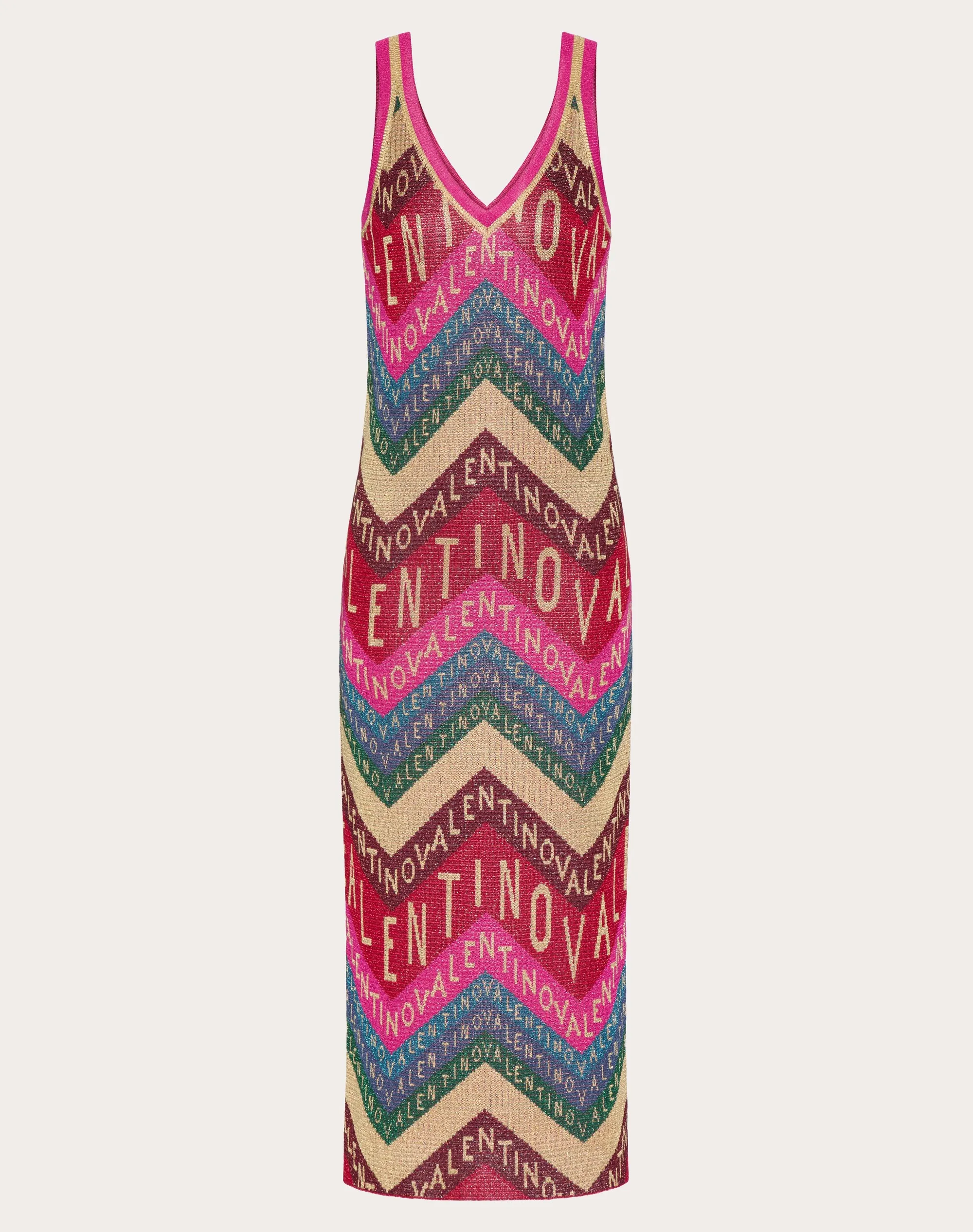ABITO IN LUREX VALENTINO CHEVRON