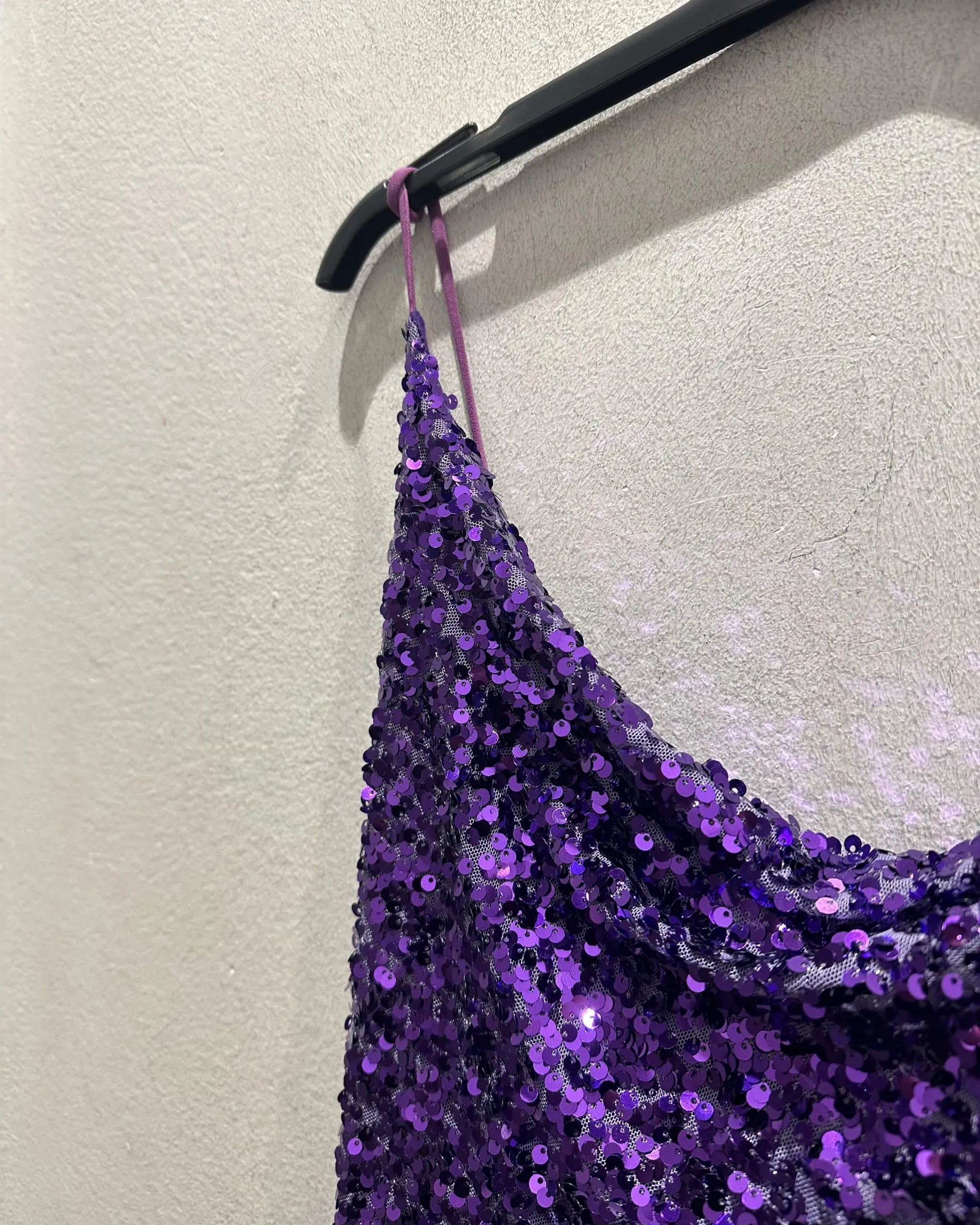 Abito in paillettes - Viola