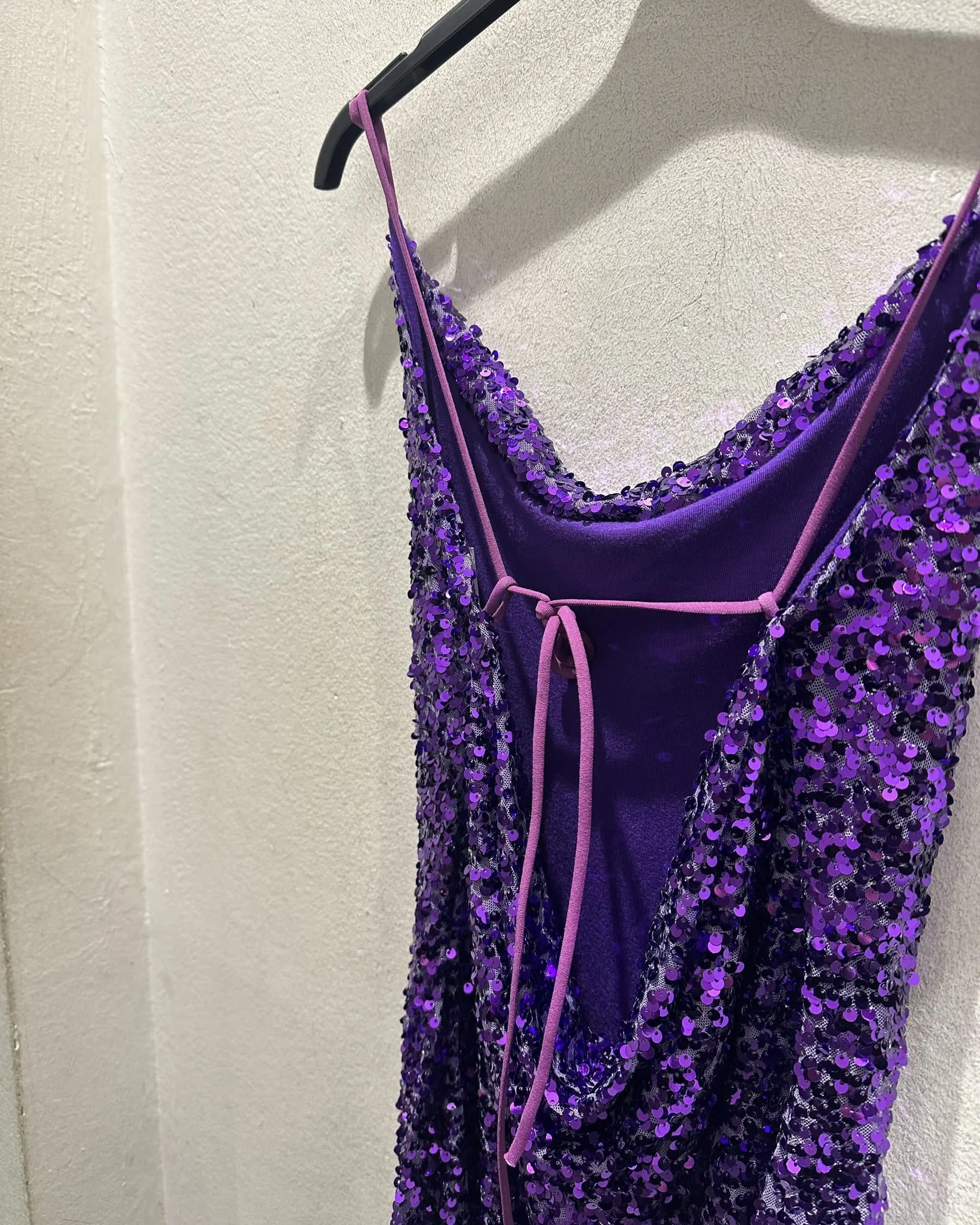 Abito in paillettes - Viola