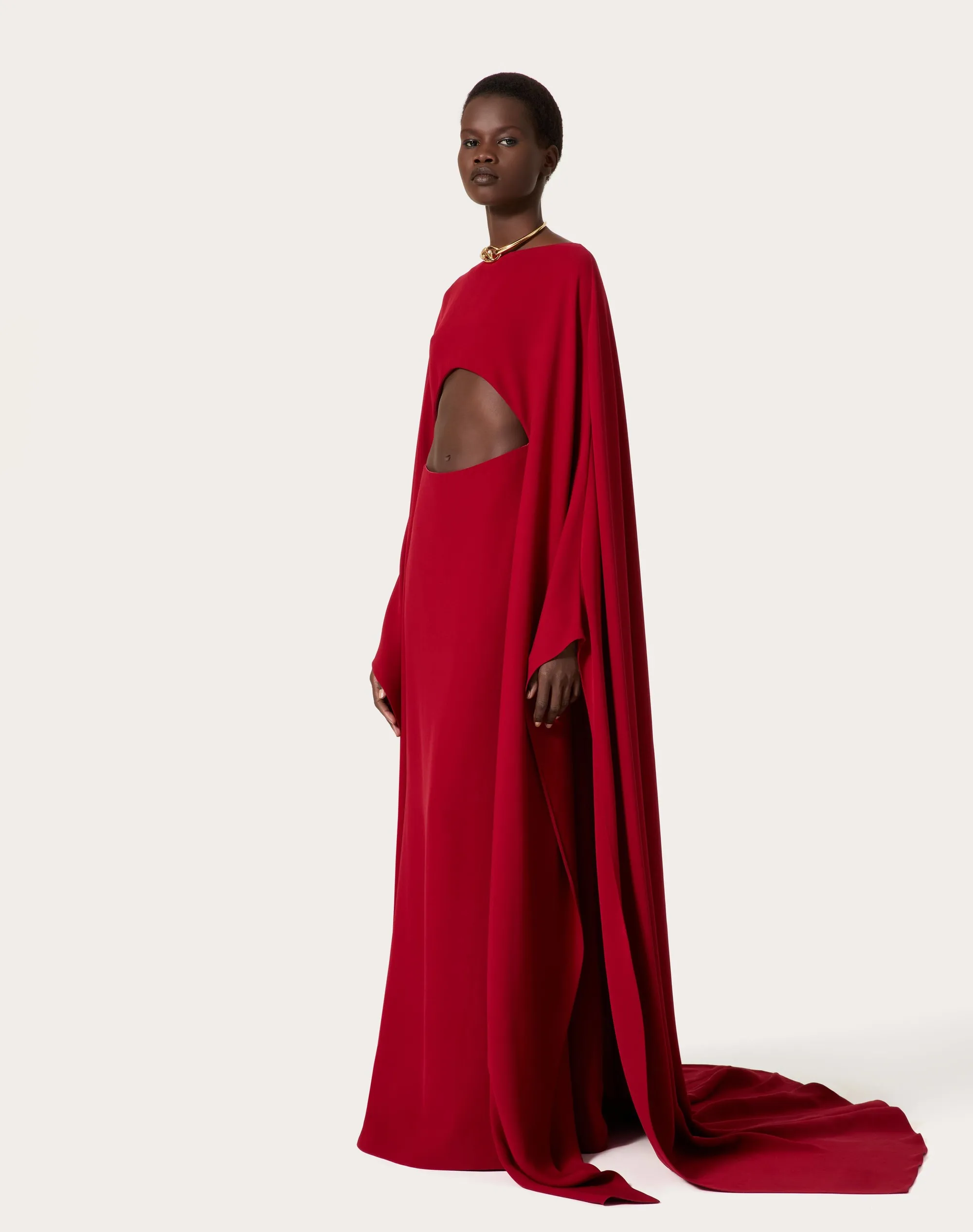 ABITO LUNGO IN CADY COUTURE
