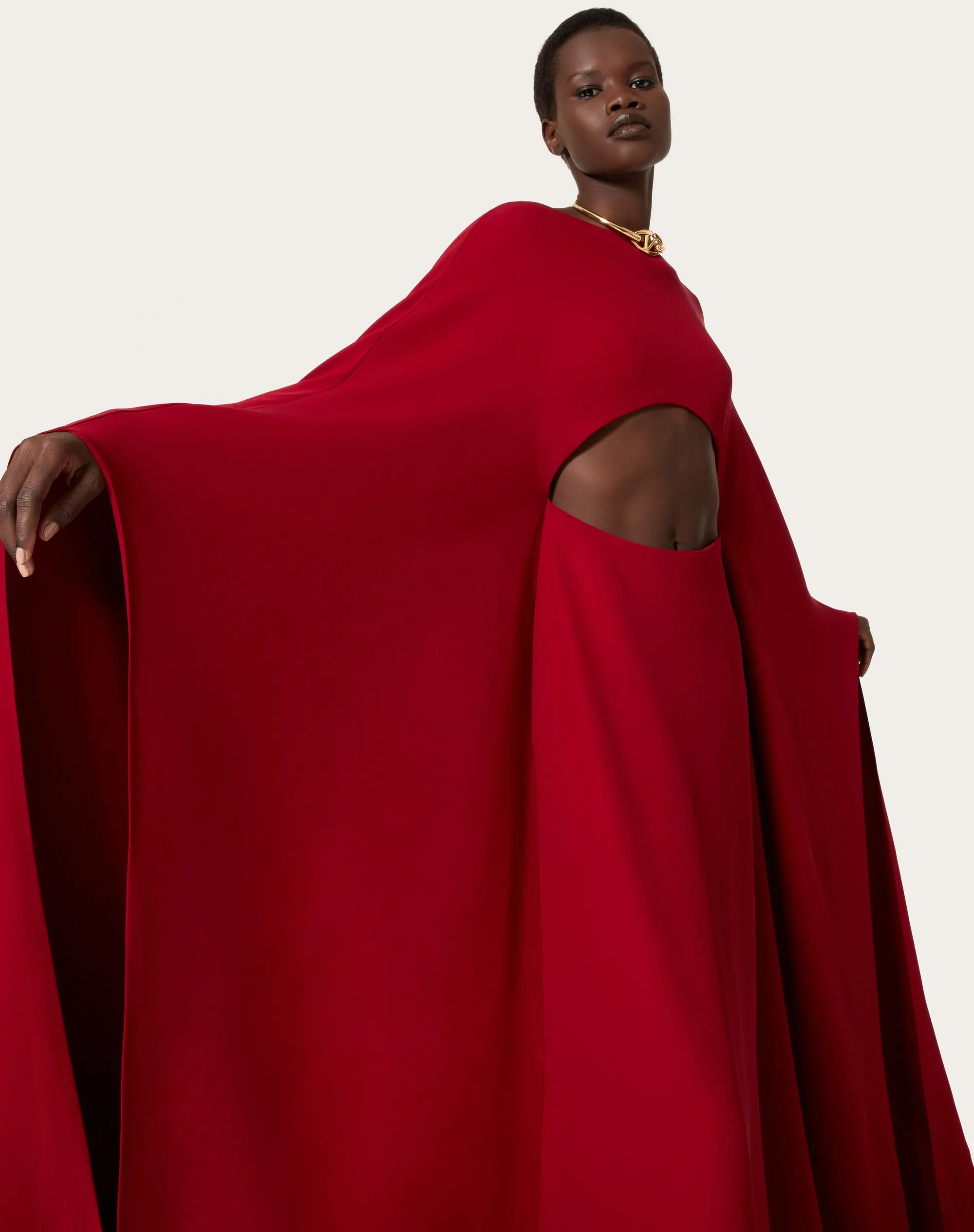 ABITO LUNGO IN CADY COUTURE