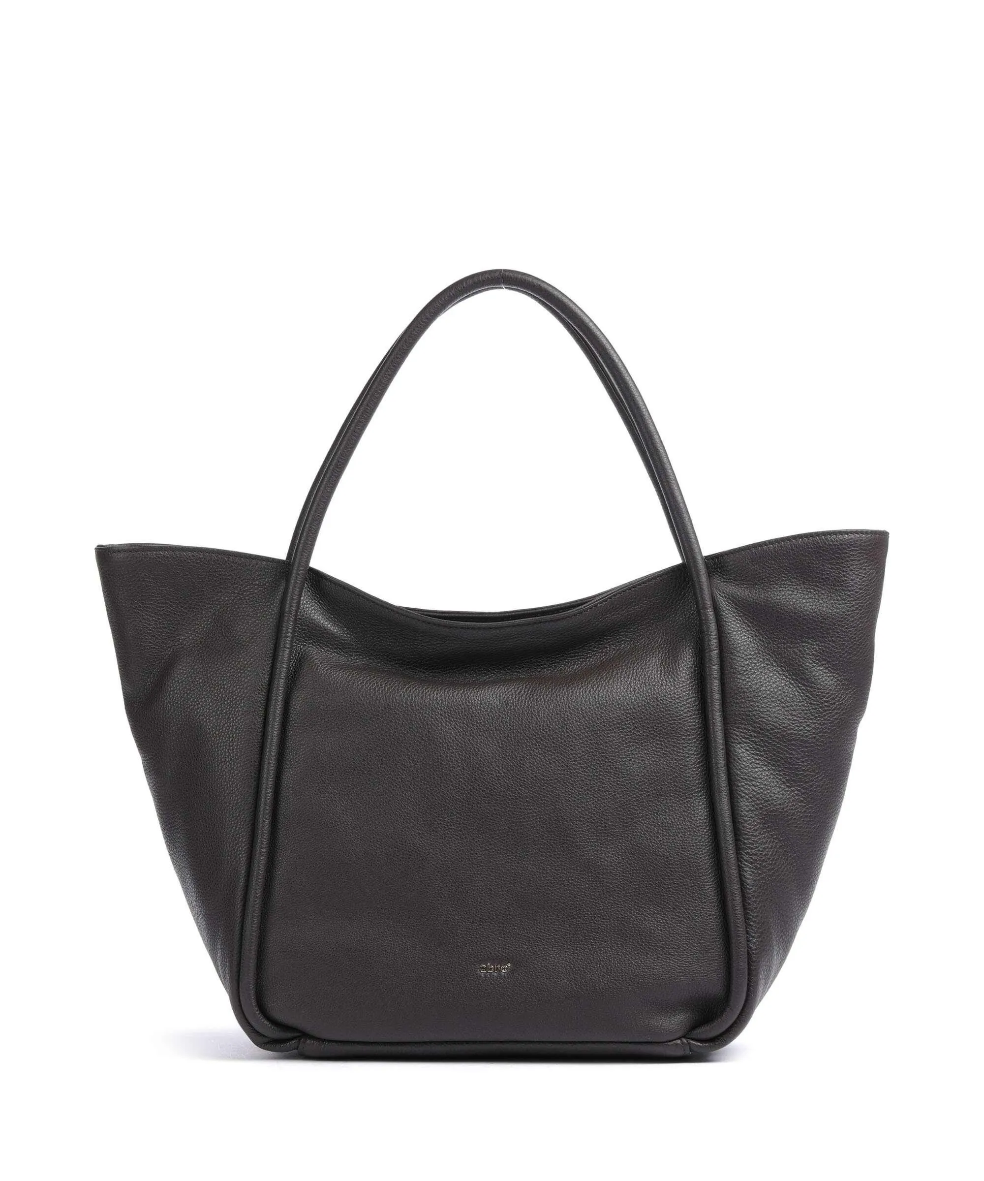  Abro Dalia Willow Borsa shopper pelle di vacchetta grana marrone scuro  