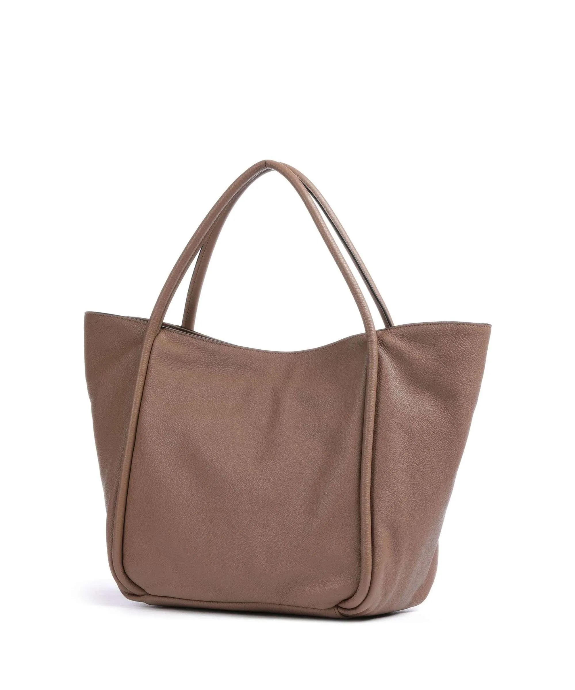  Abro Dalia Willow Borsa shopper pelle di vacchetta grana marrone  