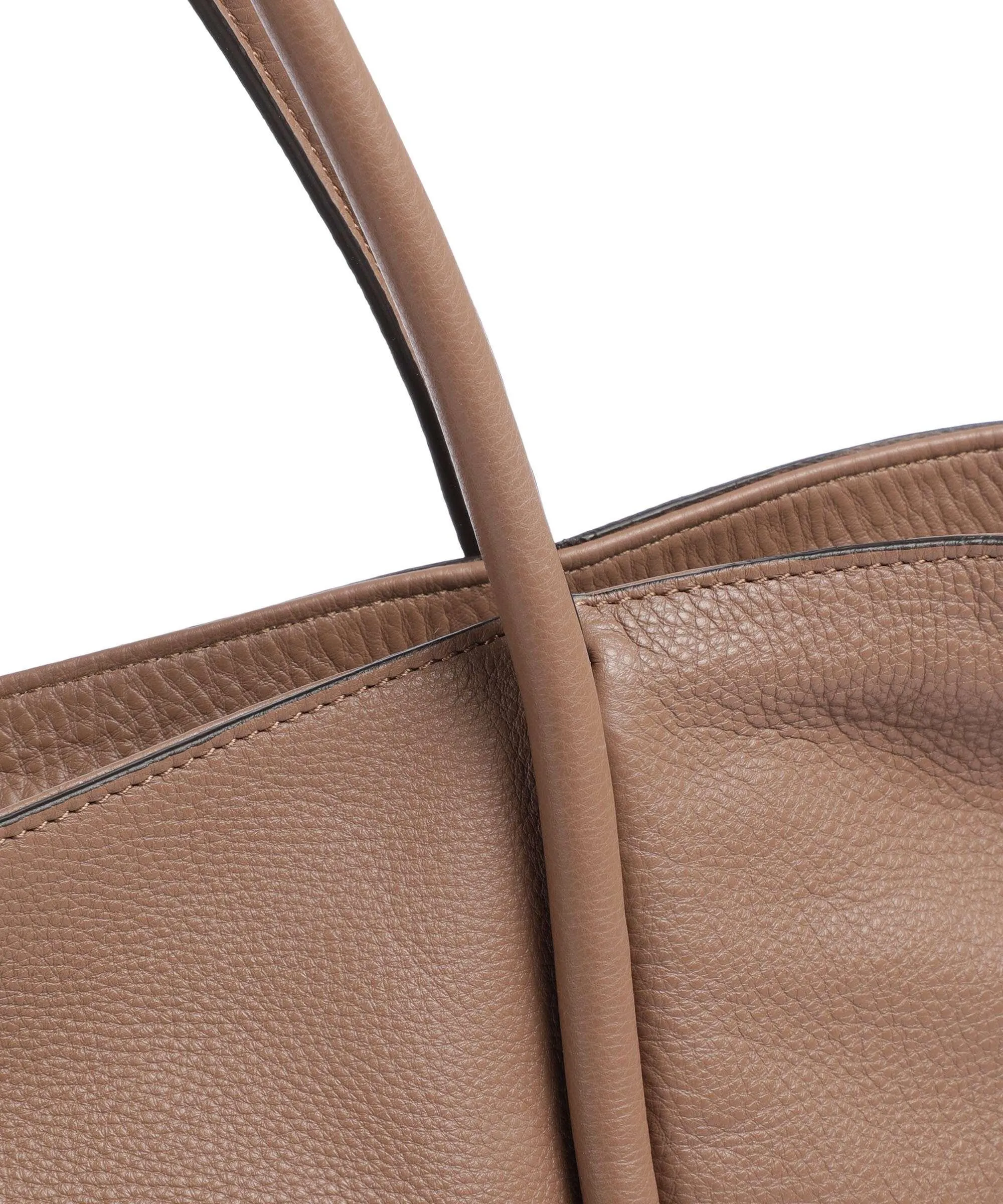  Abro Dalia Willow Borsa shopper pelle di vacchetta grana marrone  