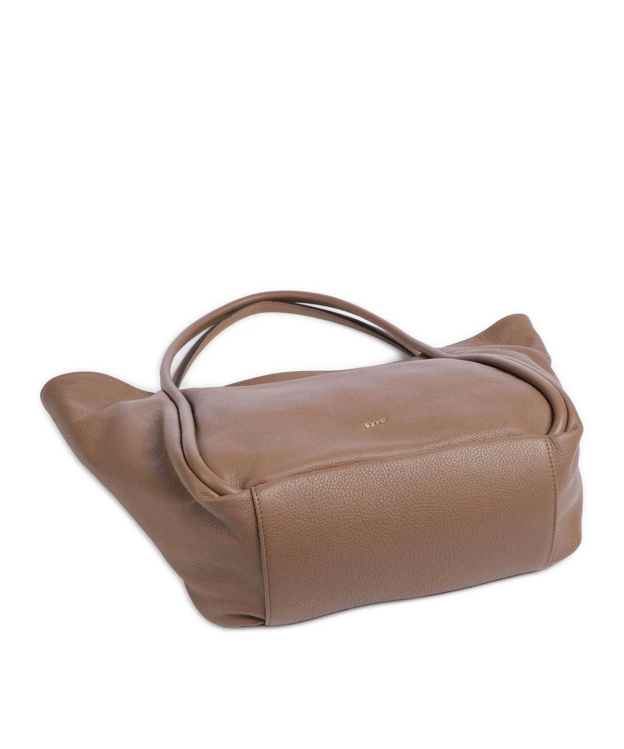  Abro Dalia Willow Borsa shopper pelle di vacchetta grana marrone  