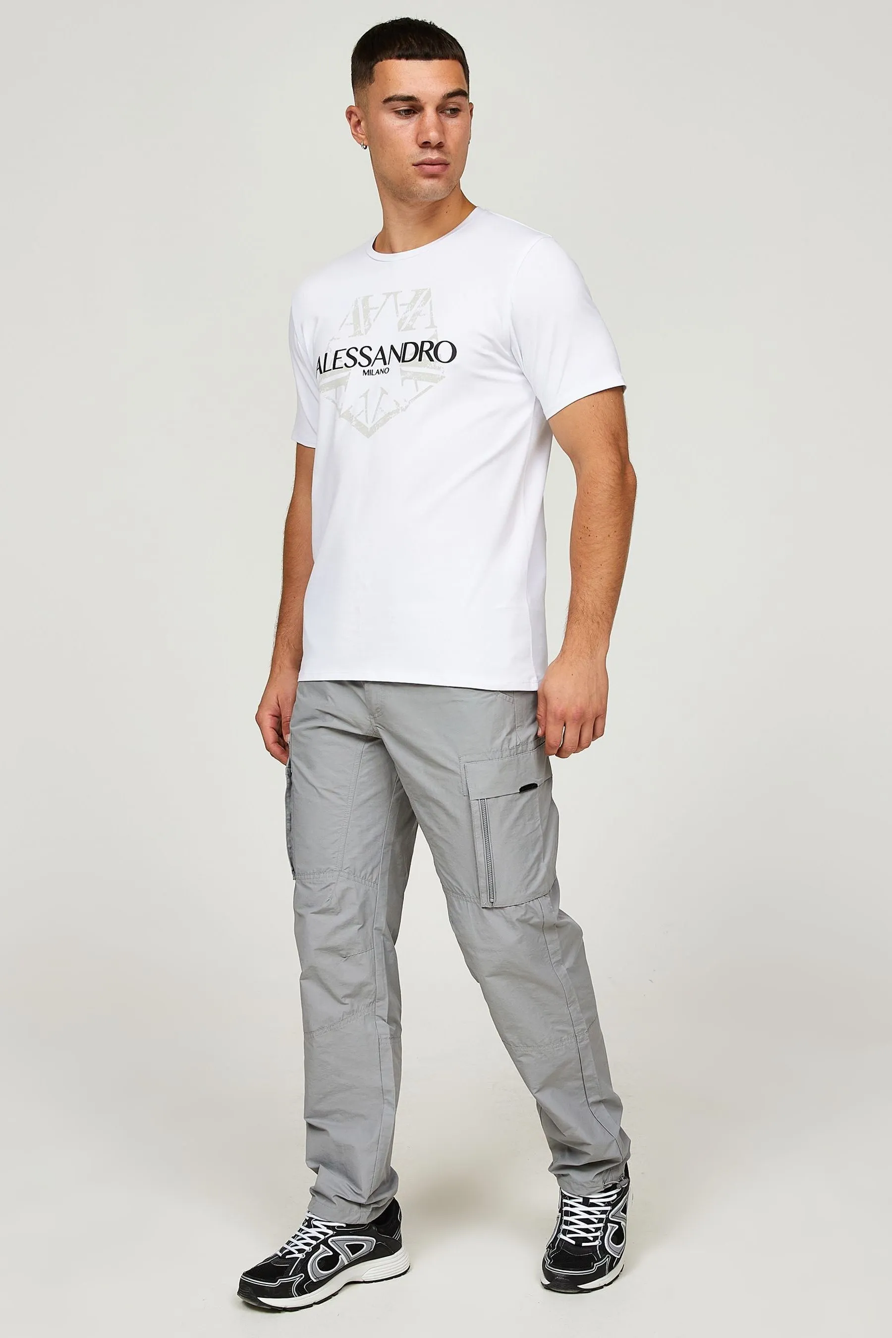 Alessandro Zavetti Grigio - Lodetti - Pantaloni cargo