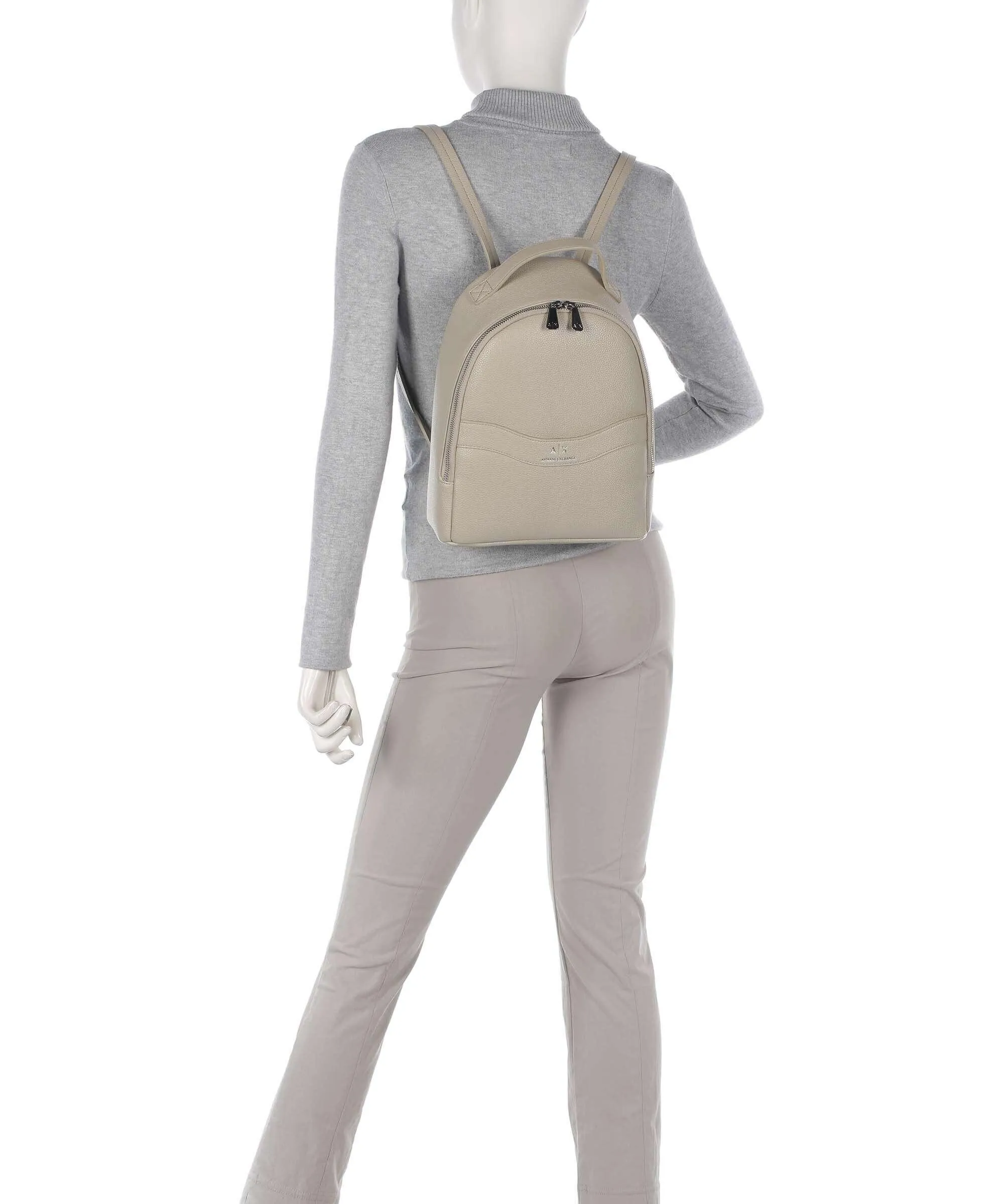  Armani Exchange Wave Zaino pelle sintetica beige  