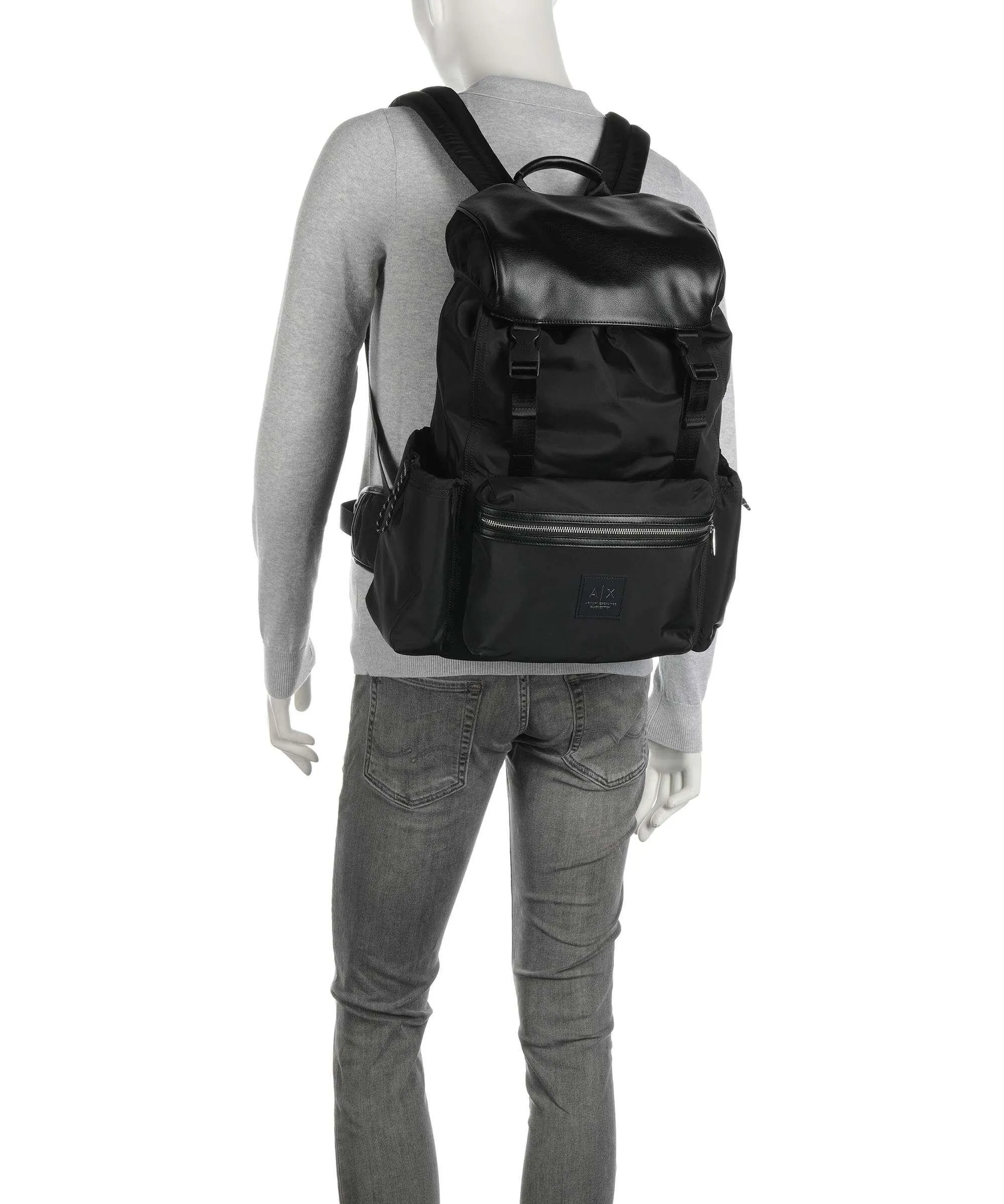  Armani Exchange Zaino 13″ poliestere nero  