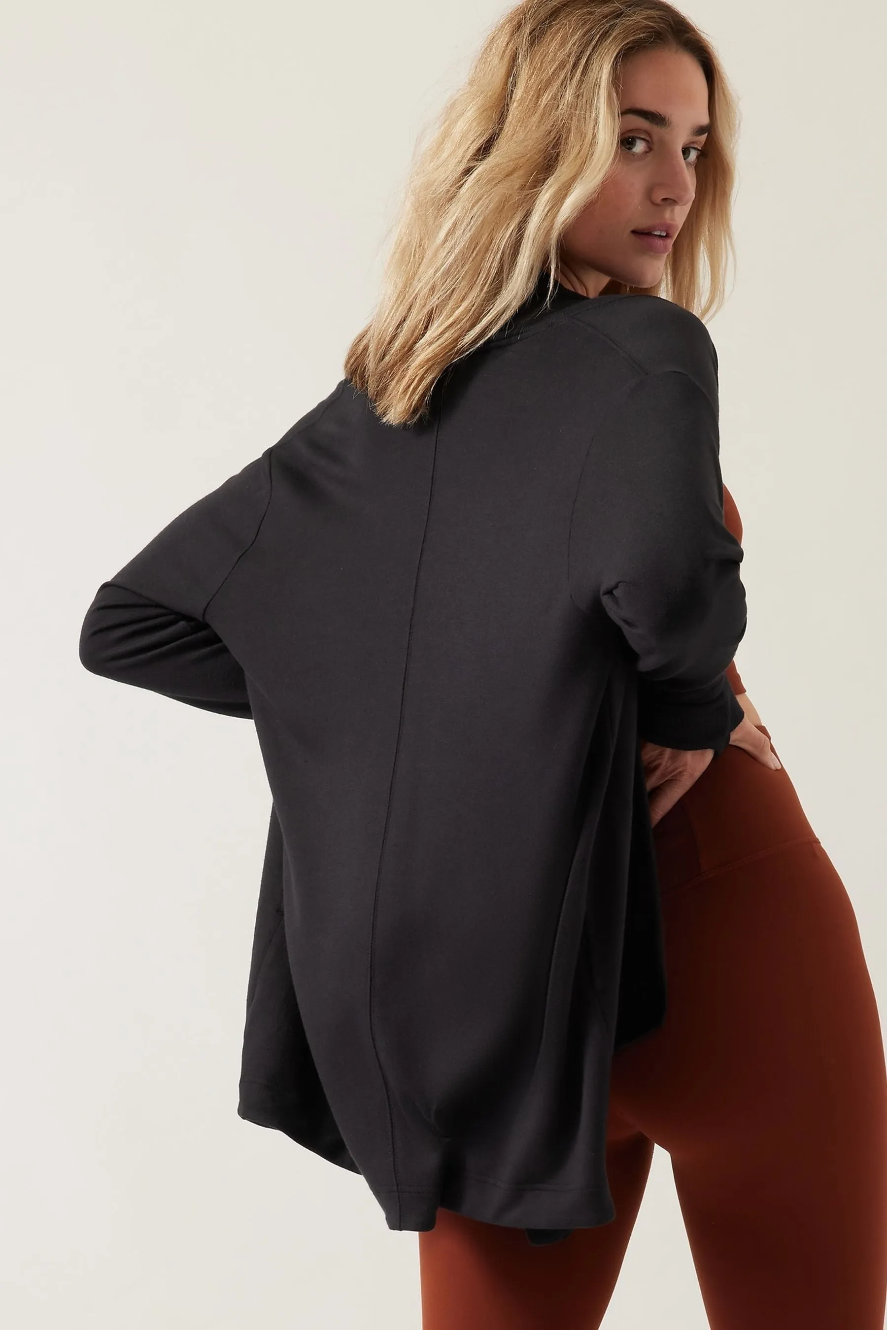 Athleta - Pranayama Restore - Cardigan lungo a portafoglio    