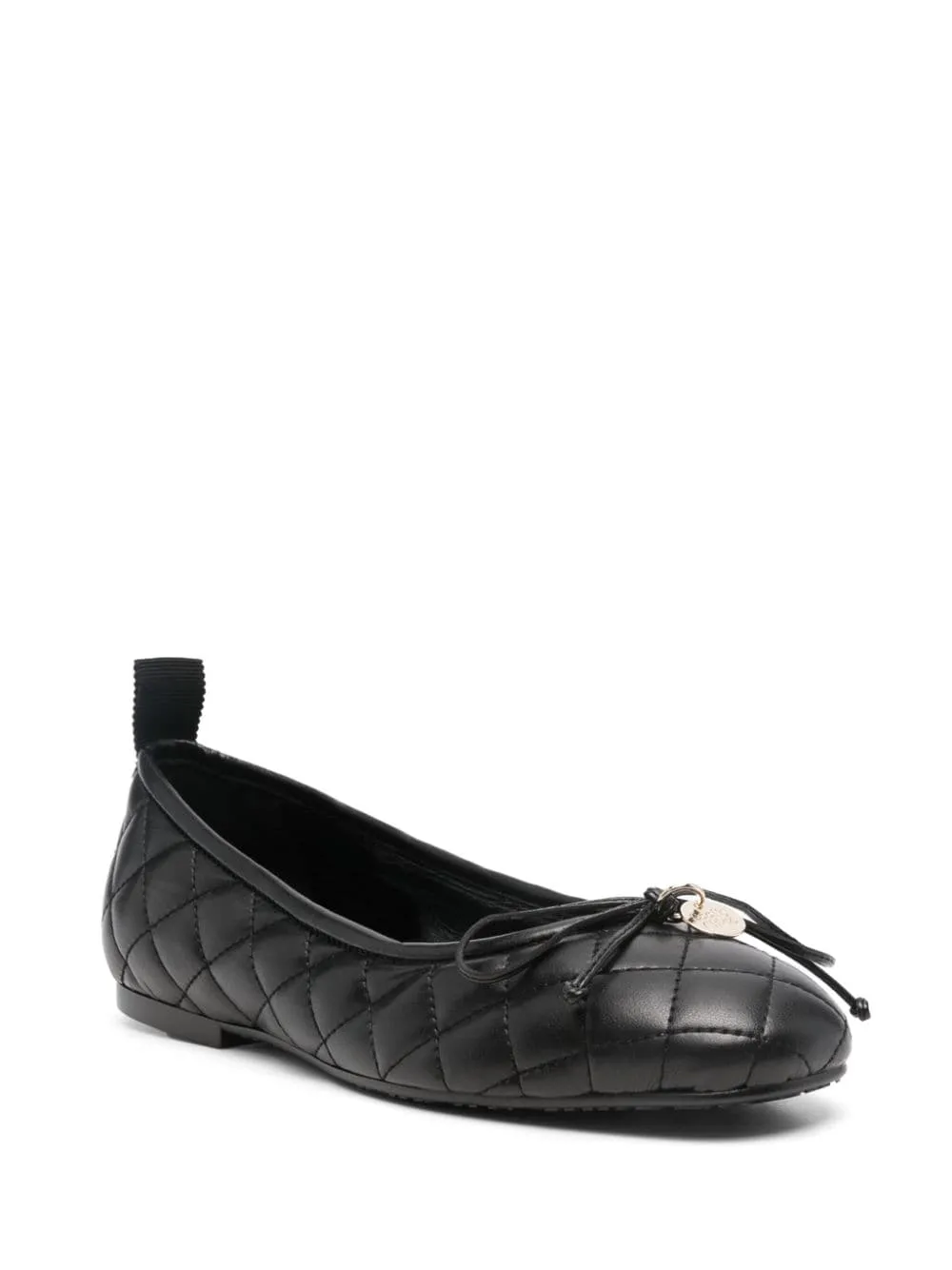 Ballerine con ciondolo logo in nero di See by Chloé - donna