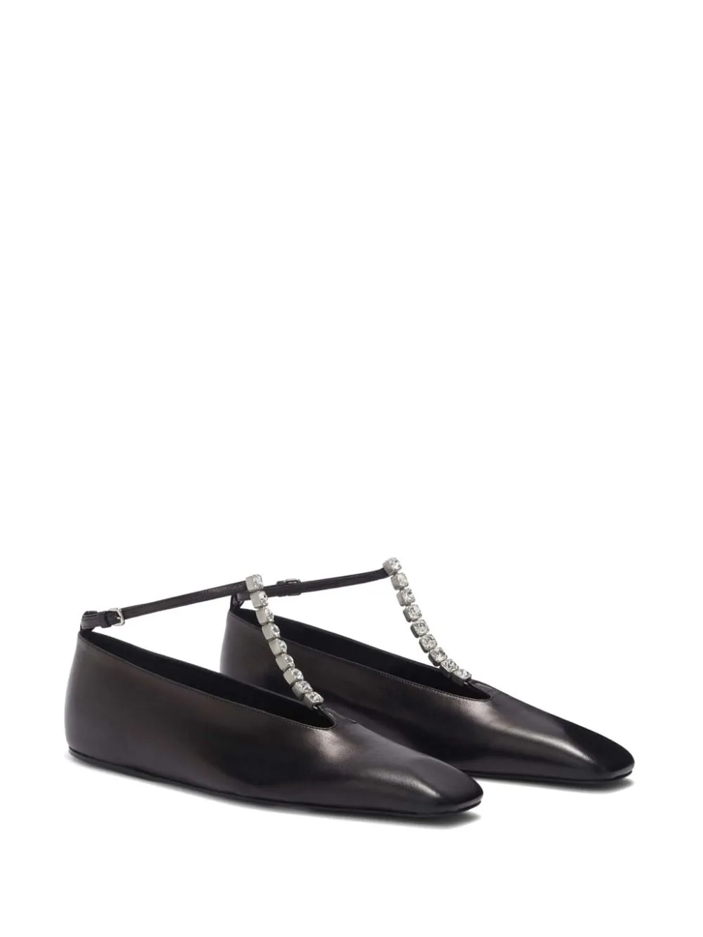 Ballerine con decorazione in nero di Jil Sander - donna