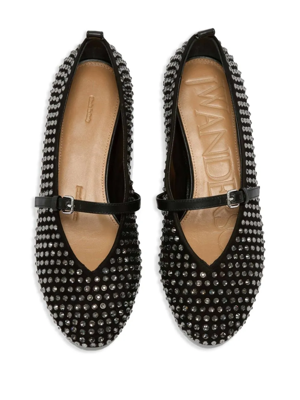 Ballerine con decorazione in nero di JW Anderson - uomo
