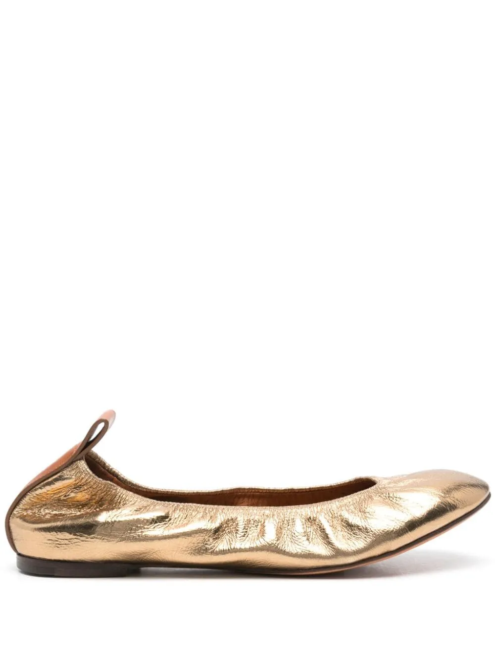 Ballerine con effetto metallizzato in oro Lanvin - donna