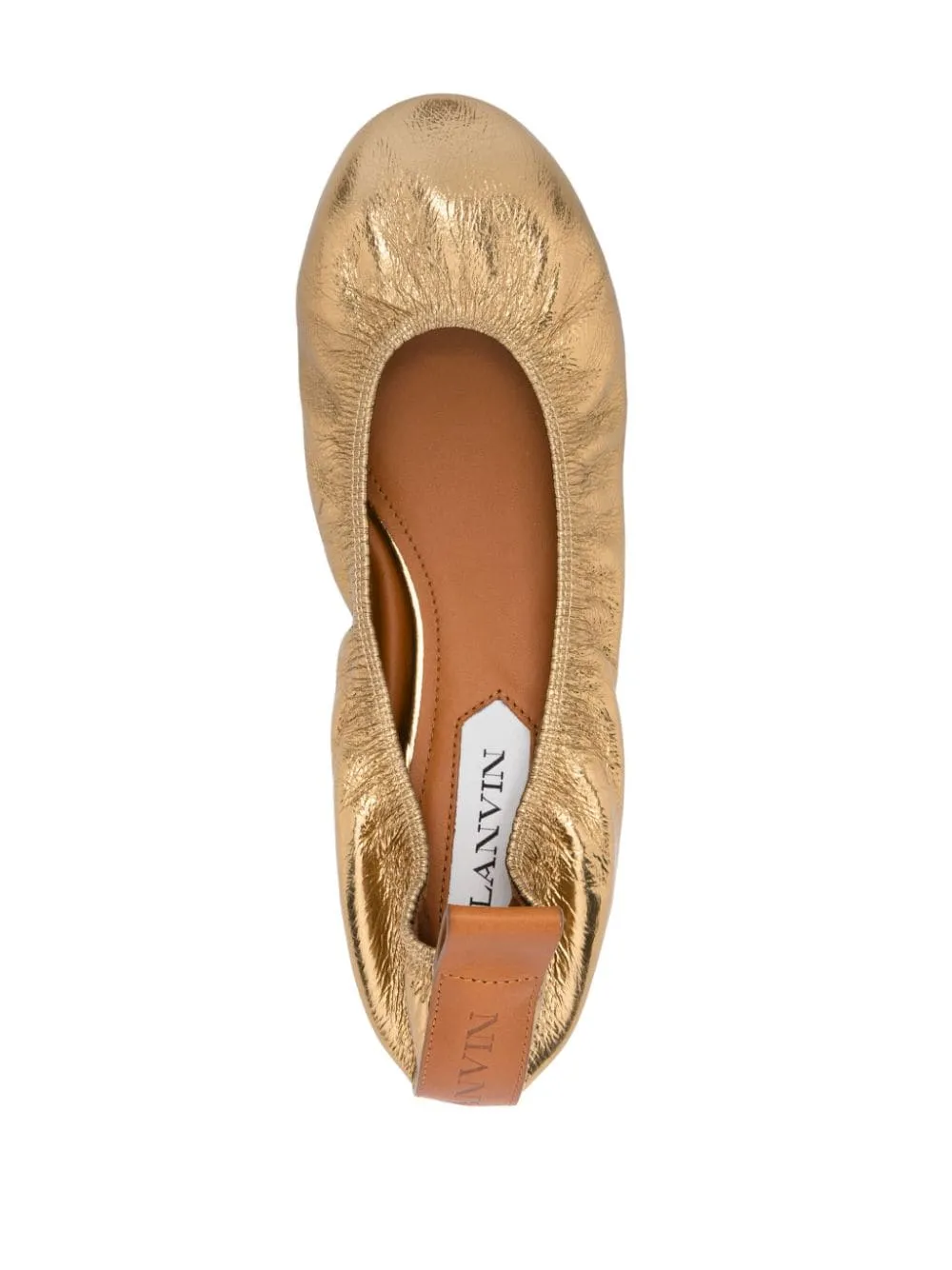 Ballerine con effetto metallizzato in oro Lanvin - donna