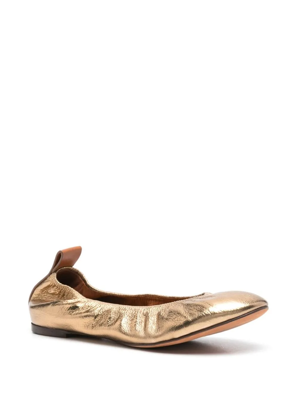 Ballerine con effetto metallizzato in oro Lanvin - donna