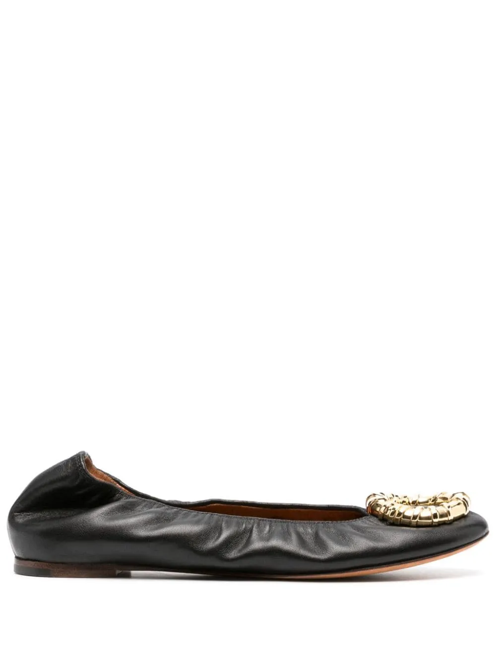 Ballerine con fibbia in nero di Lanvin - donna