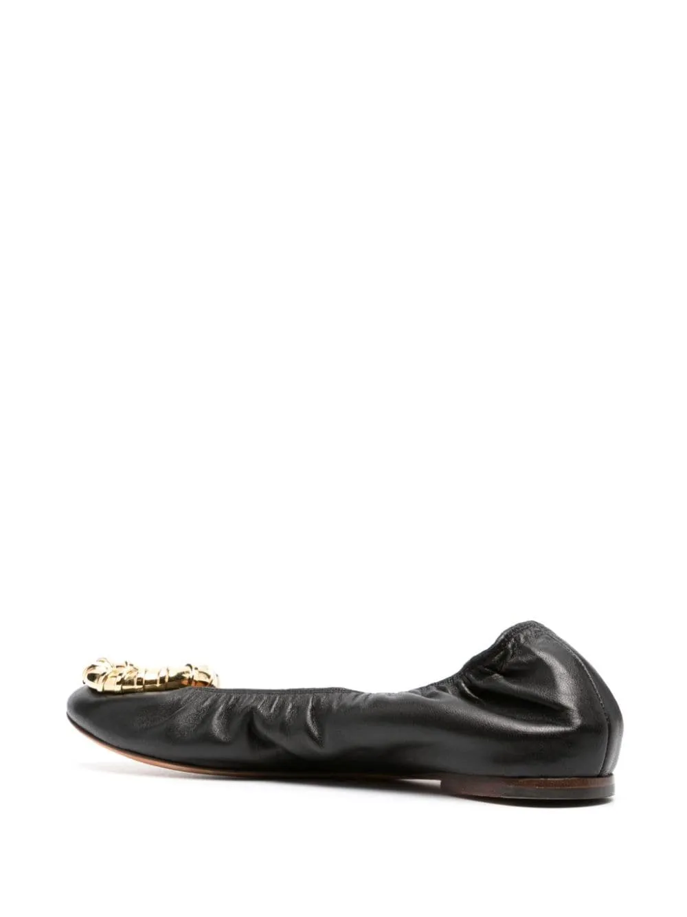 Ballerine con fibbia in nero di Lanvin - donna
