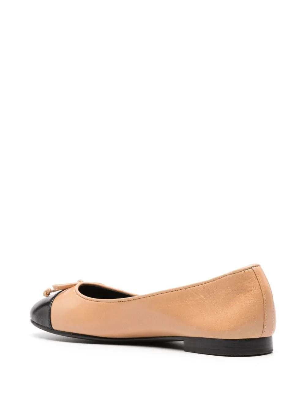 Ballerine con fiocco in beige e nero -  TORY BURCH - donna