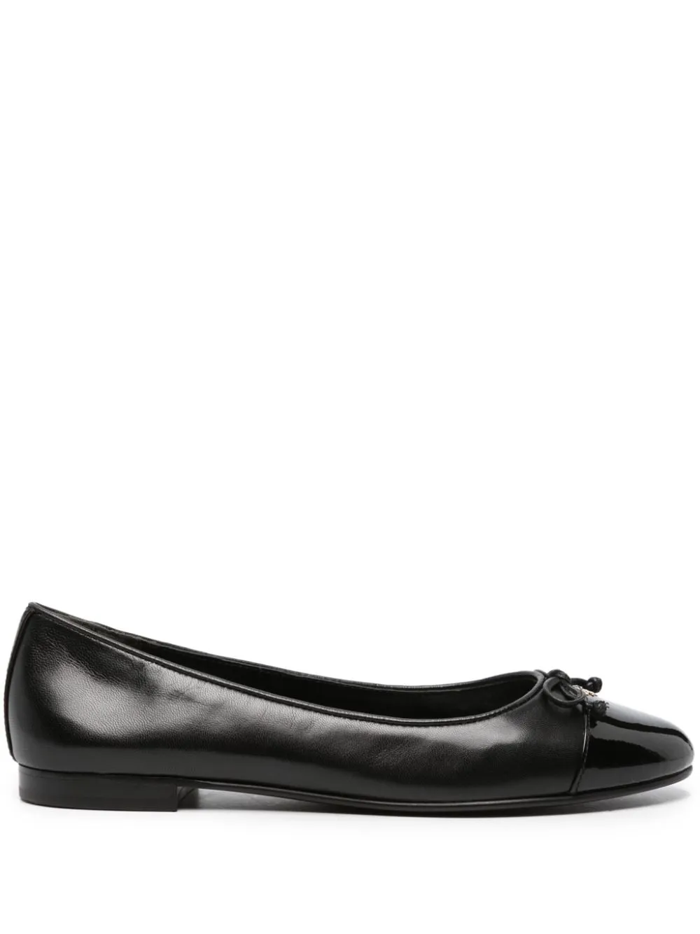 Ballerine con fiocco in nero - donna