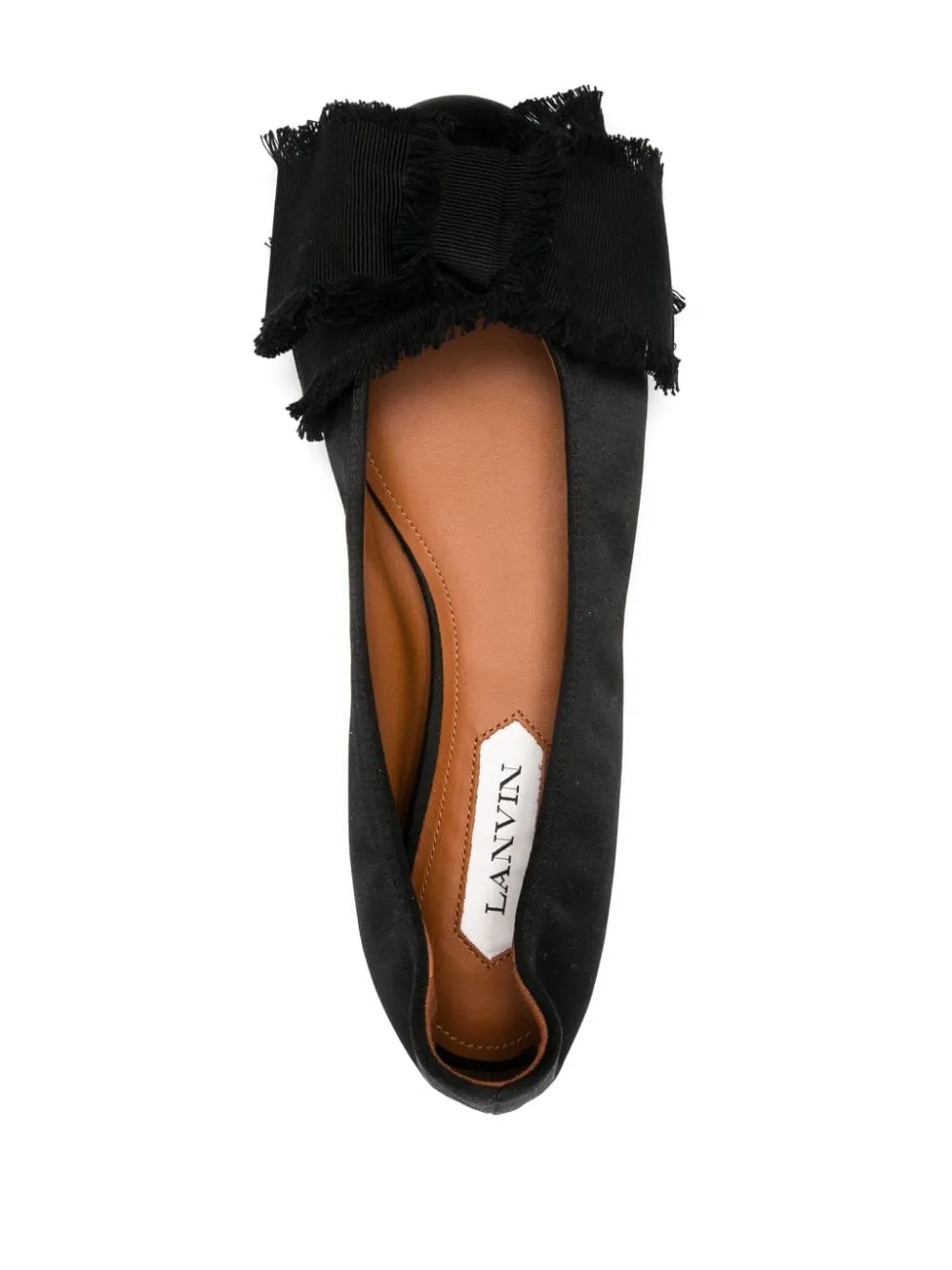 Ballerine con fiocco in nero Lanvin - donna