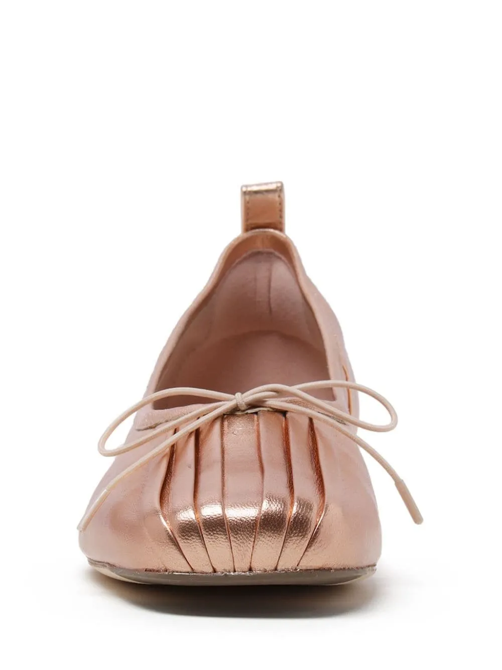 Ballerine con fiocco in oro rosa di Simone Rocha - donna