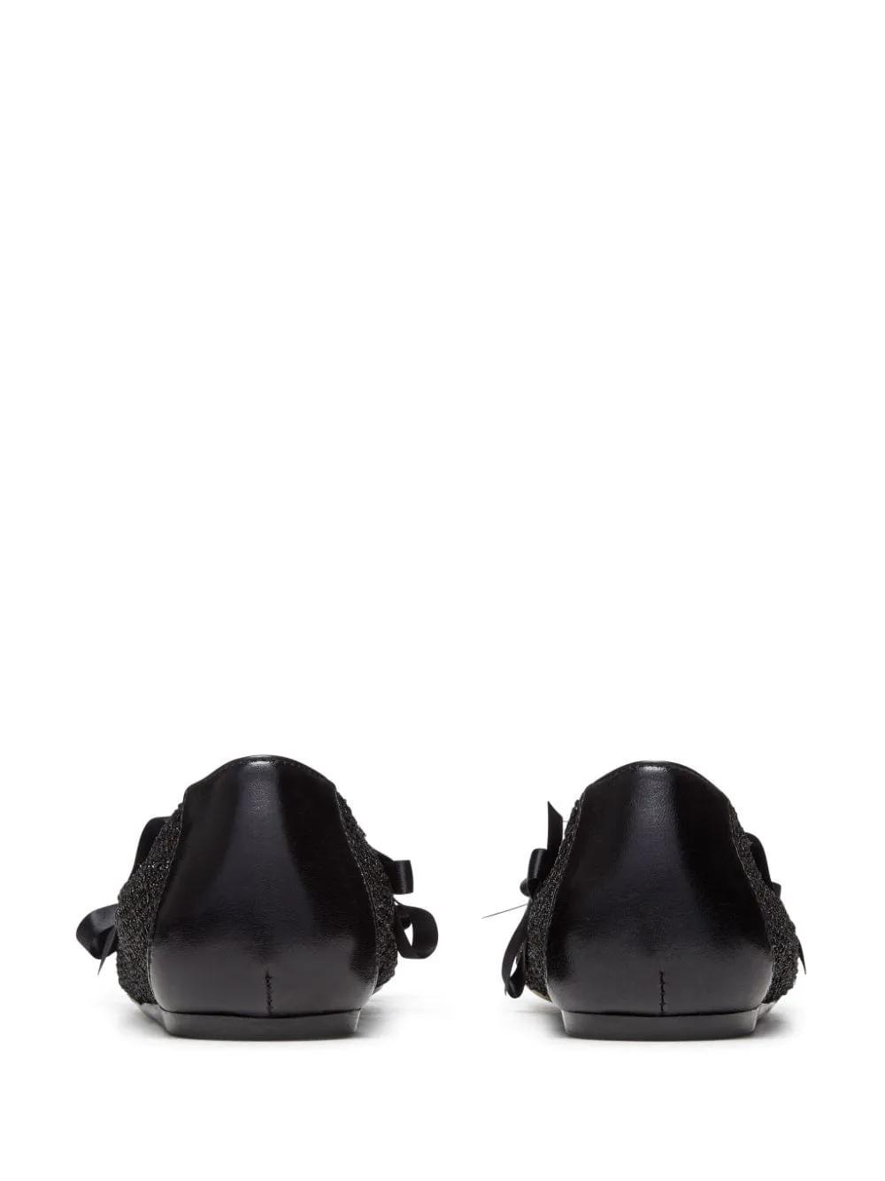 Ballerine con pendente in nero - donna