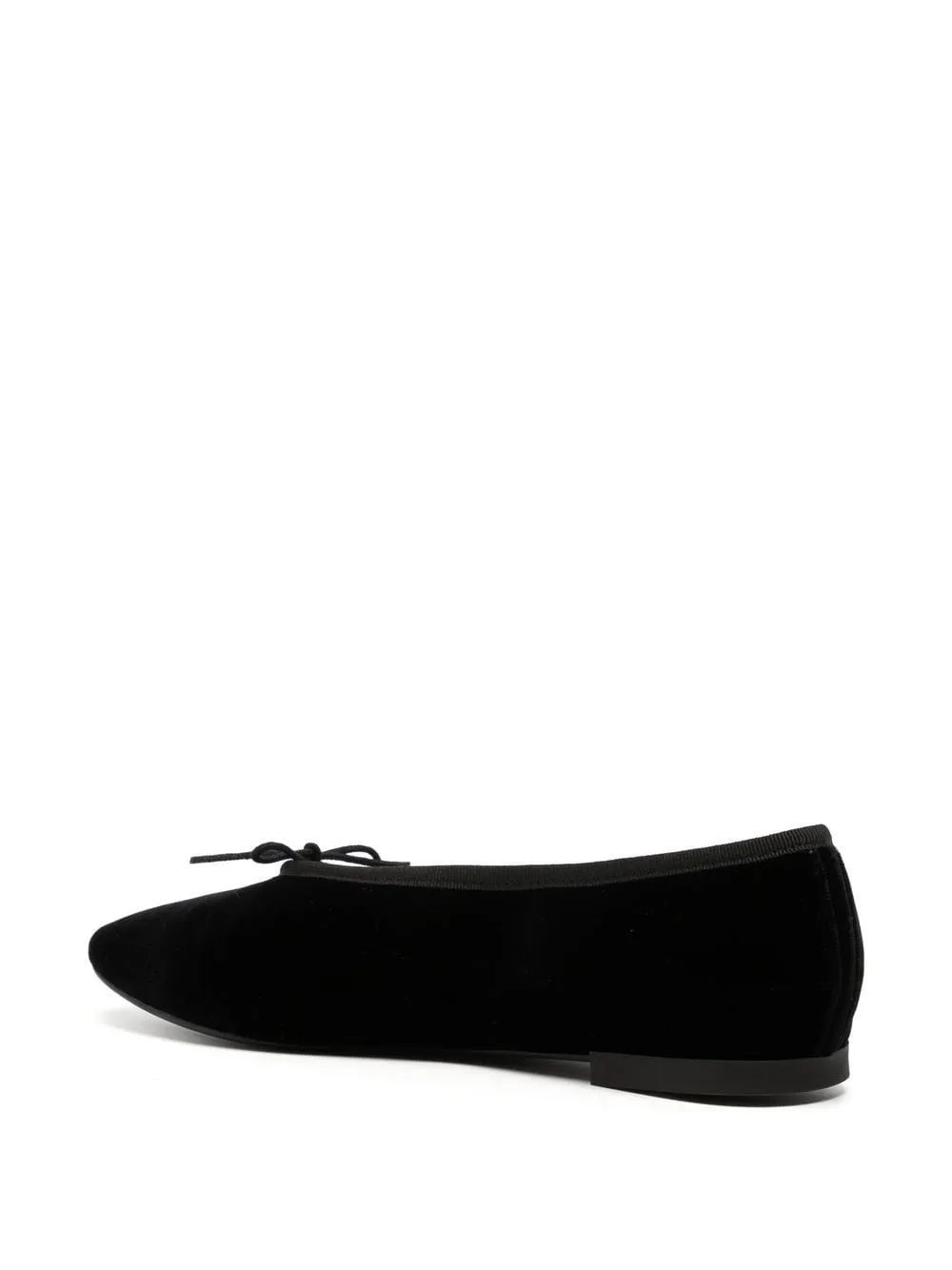 Ballerine effetto velluto in nero - donna
