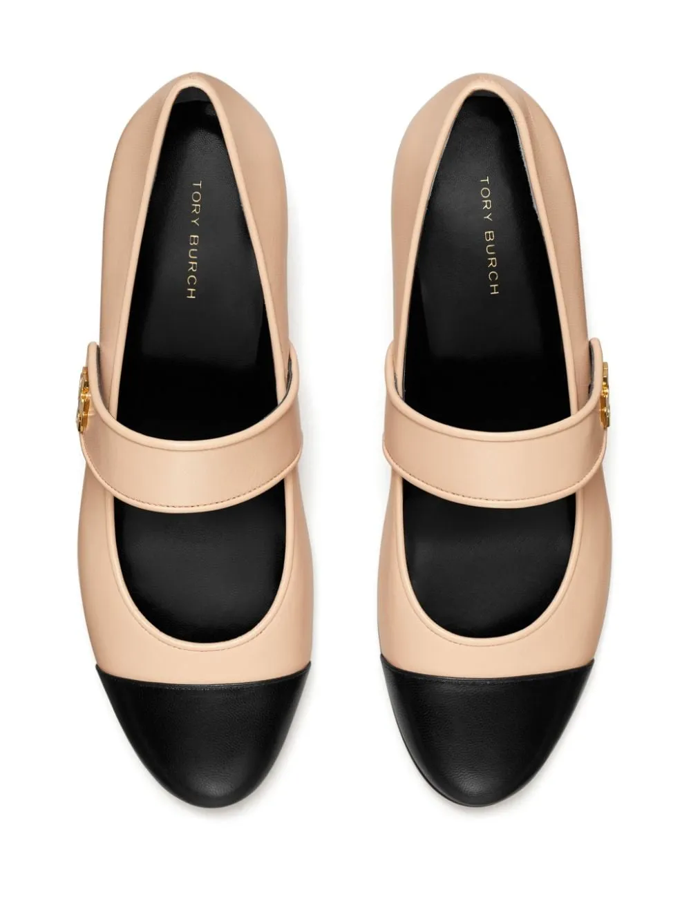 Ballerine mary jane in beige e nero Tory Burch - donna