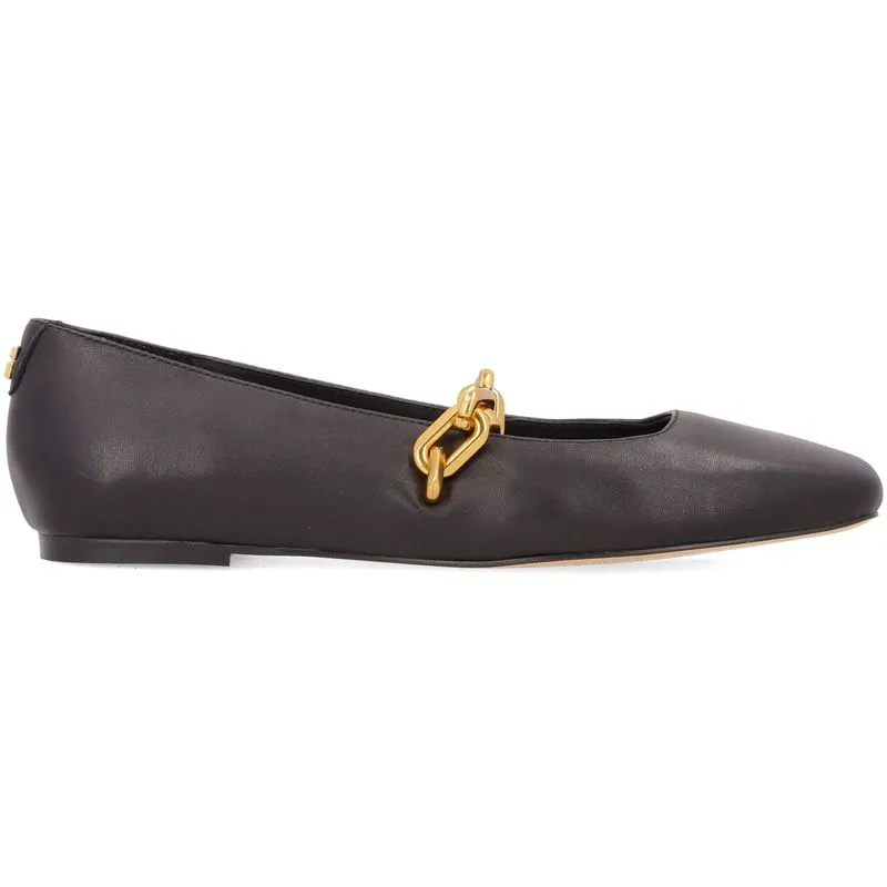 Ballerine nere con catena oro 
