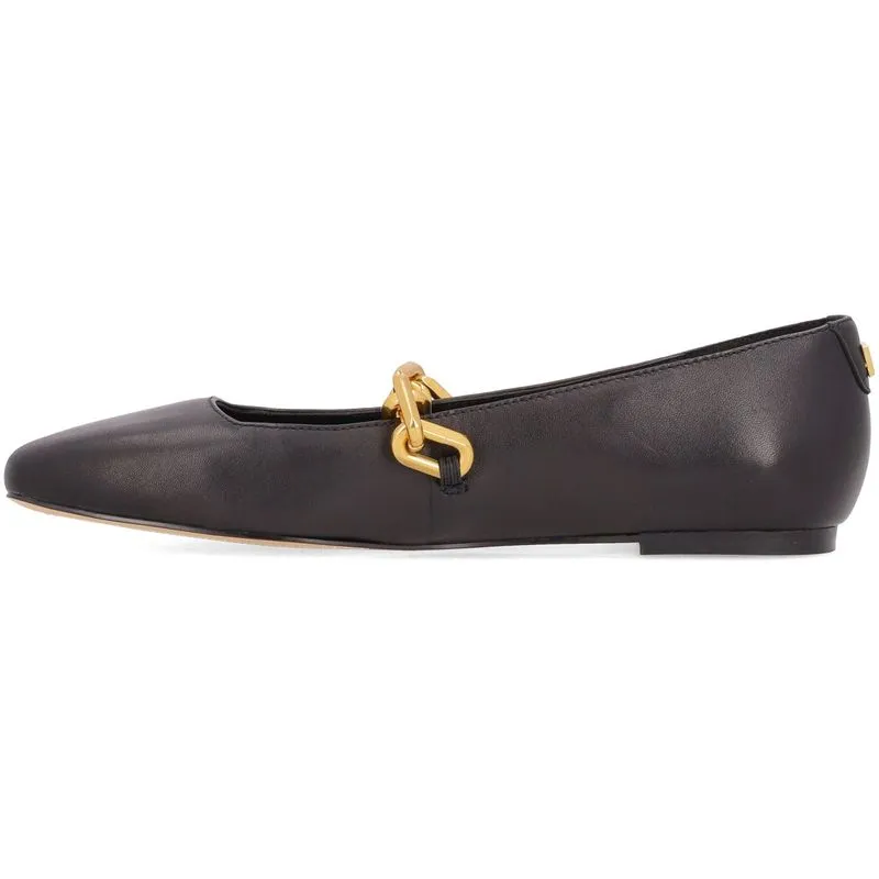 Ballerine nere con catena oro 