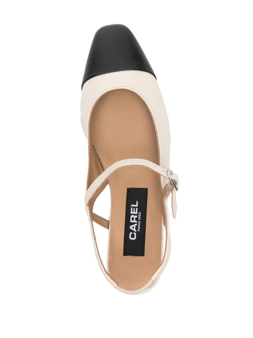 Ballerine oceano 30mm in beige e nero Carel Paris - donna