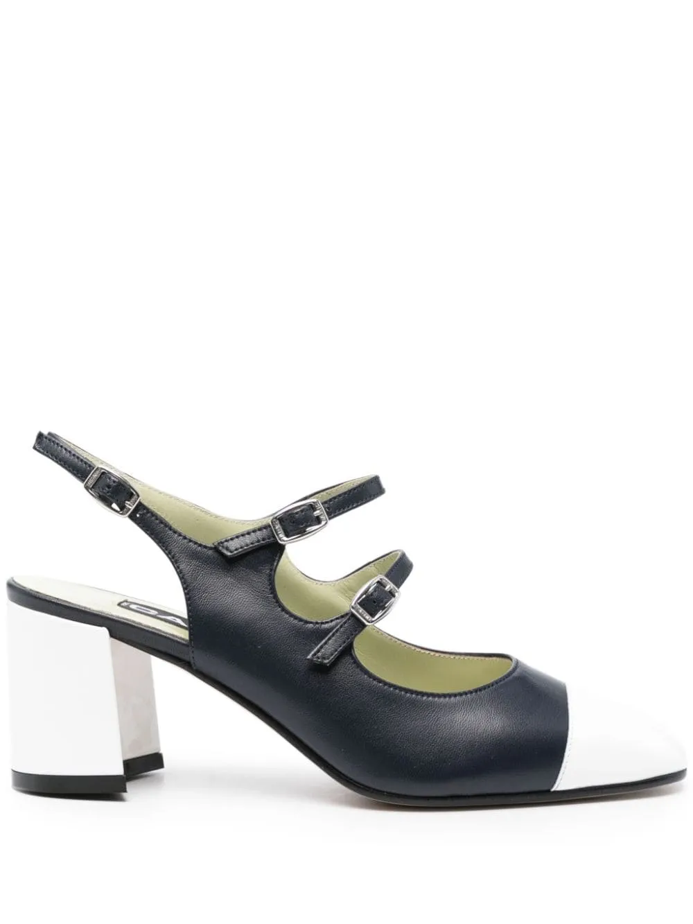Ballerine papaya in blu e bianco - donna