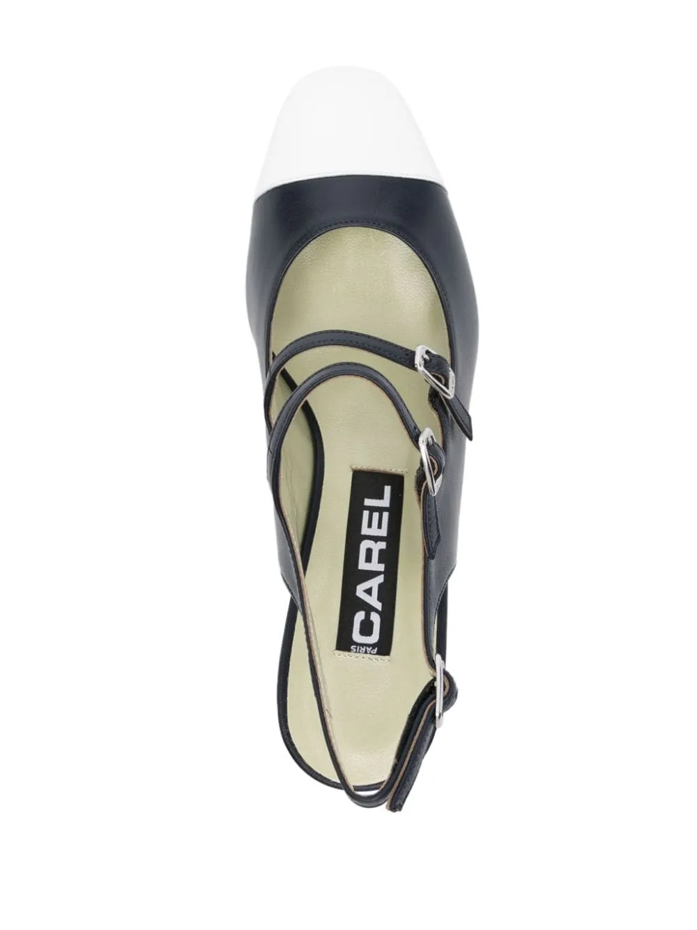 Ballerine papaya in blu e bianco - donna