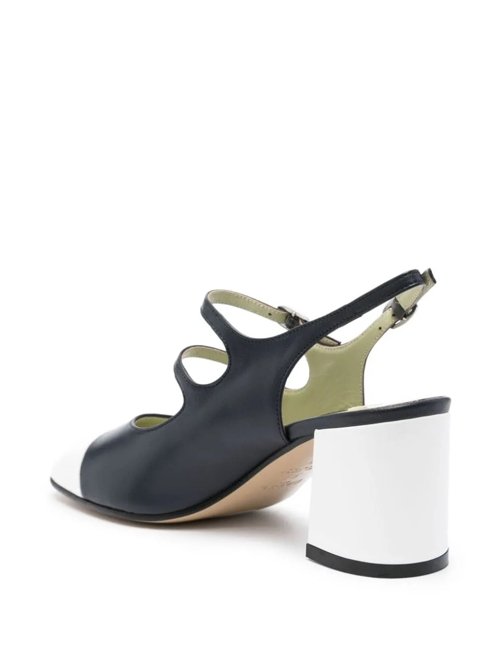 Ballerine papaya in blu e bianco - donna
