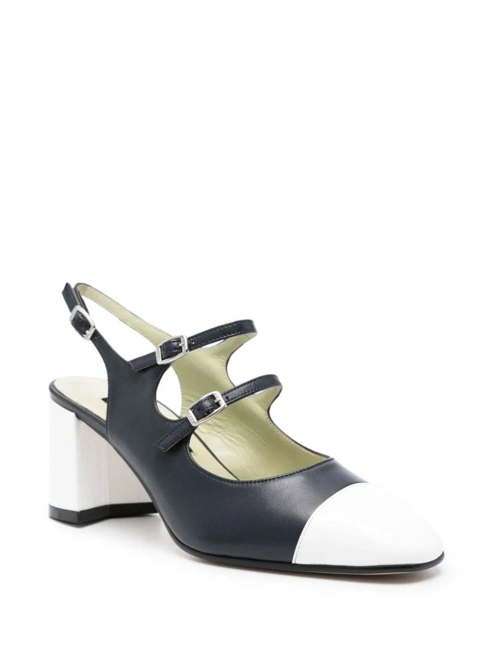 Ballerine papaya in blu e bianco - donna