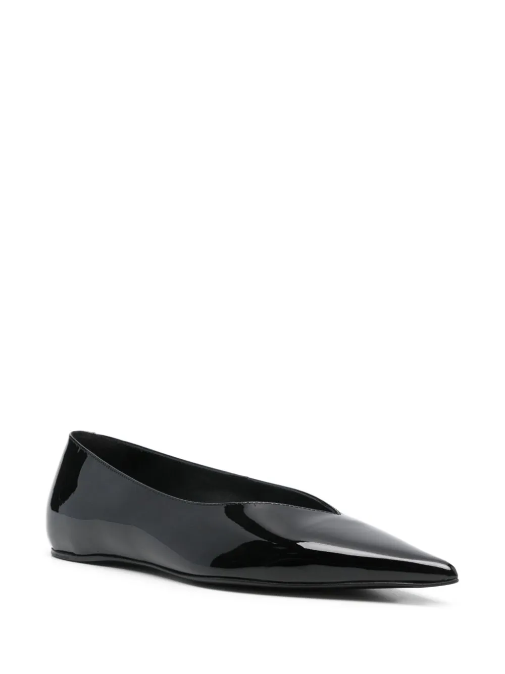 Ballerine The Patent Asimmetriche in nero Toteme - donna
