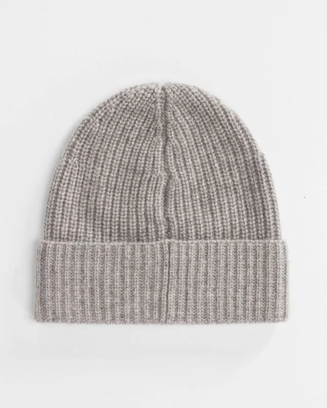 Berretto grigio in cashmere da donna William Sharp