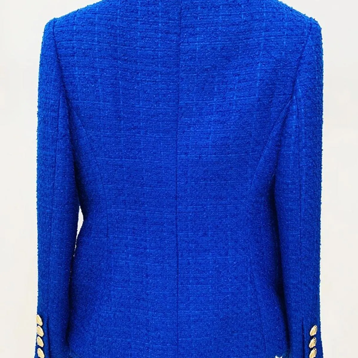 Blazer in tweed da donna Giacca blazer in tweed alla moda Giacca da donna con frange Giacca da donna alta