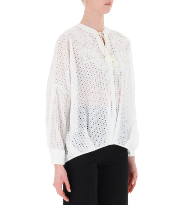 Blusa in sangallo