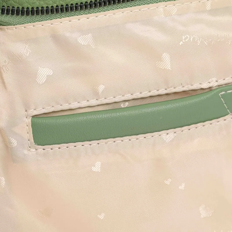 BORSA A BRACCIO CON DETTAGLIO TRAFORATO VERDE MENTA