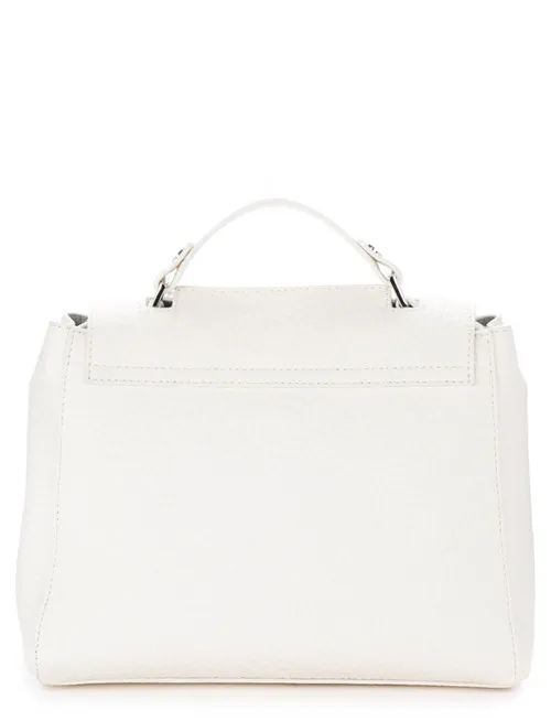 Borsa a mano Orciani Sveva Soft Small in pelle bianca