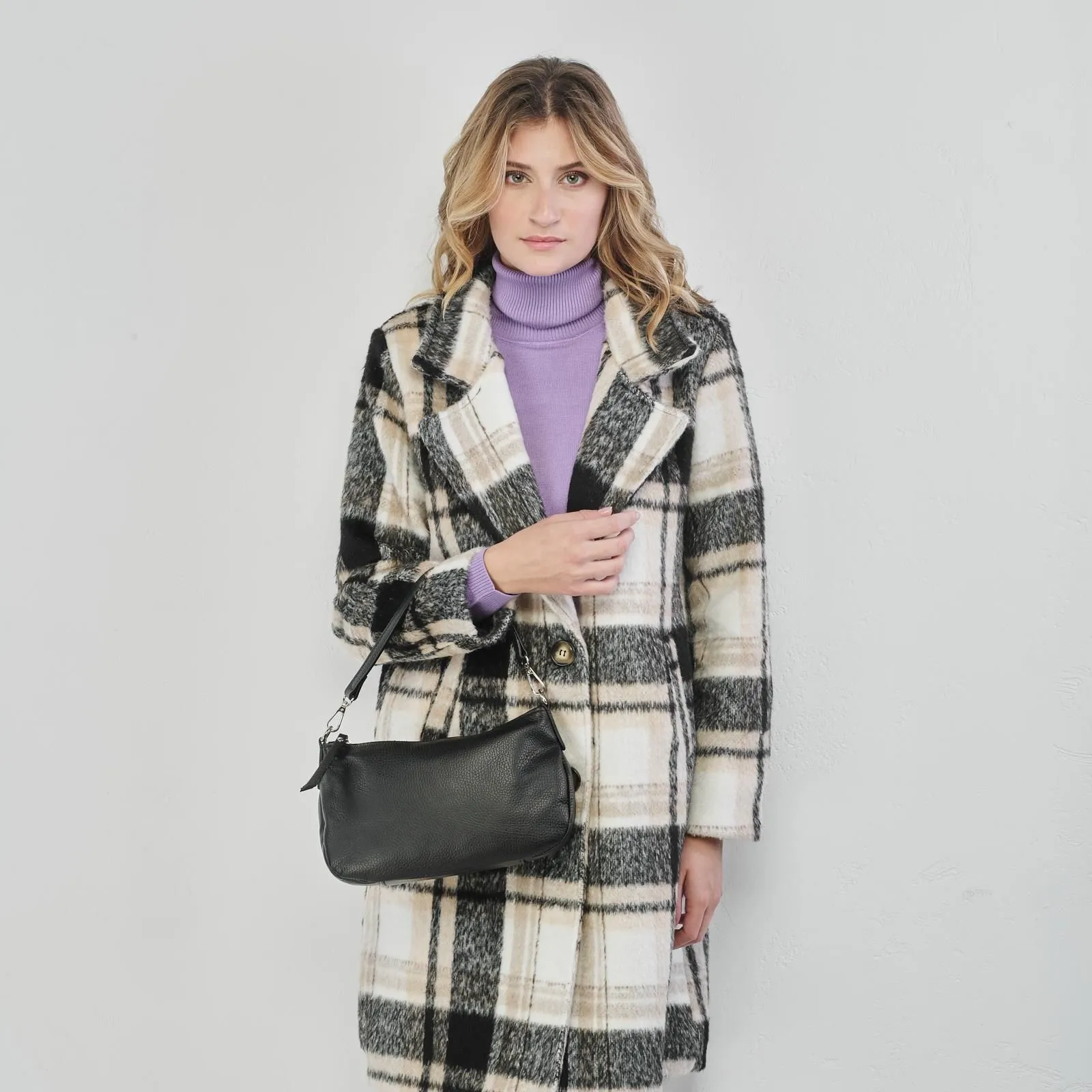 Borsa baguette nera